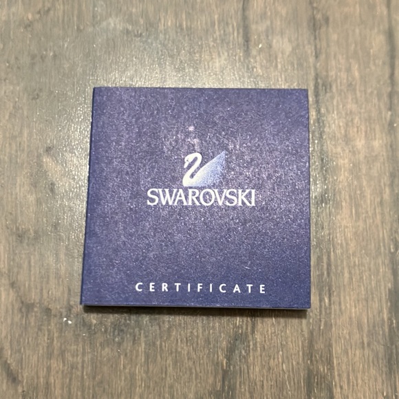 Y2K Vintage Swarovski Crystal Sterling Silver Ring Size 5 - Picture 10 of 11